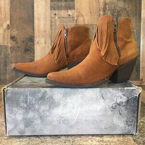 Old Gringo BL2269-2 Melly Ankle Tassel Cowboy Boots Womens 7.5 B